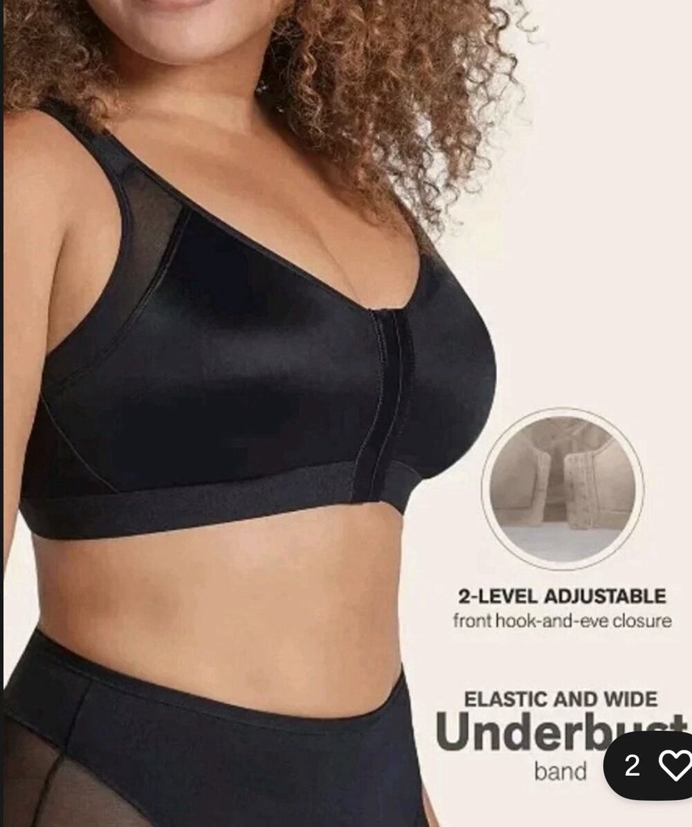 NWT Leonisa Multi Functional Back Support Posture Corrector Wireless Bra US 34DD